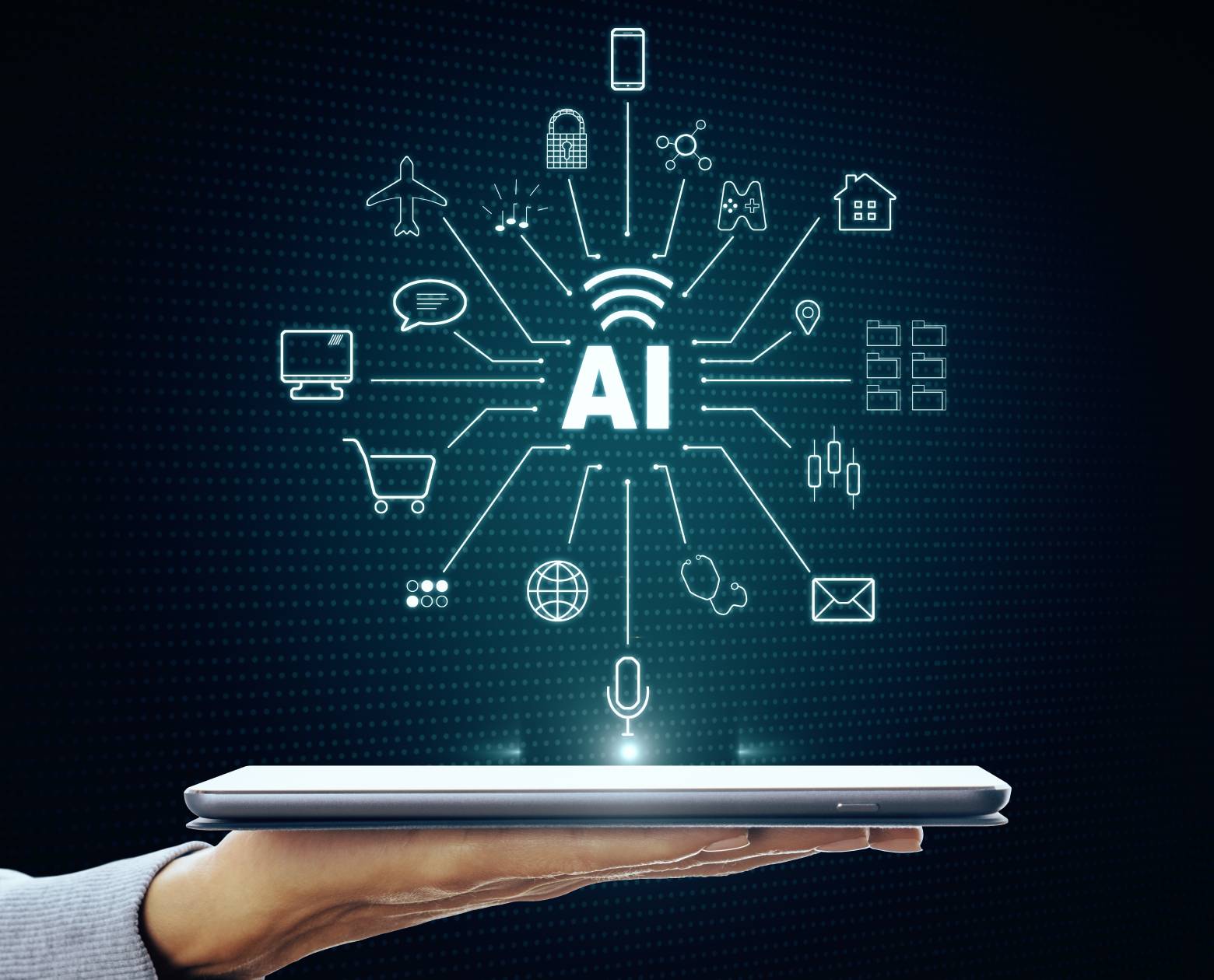 AI tools for startups with business growth, productivity, and automation concepts