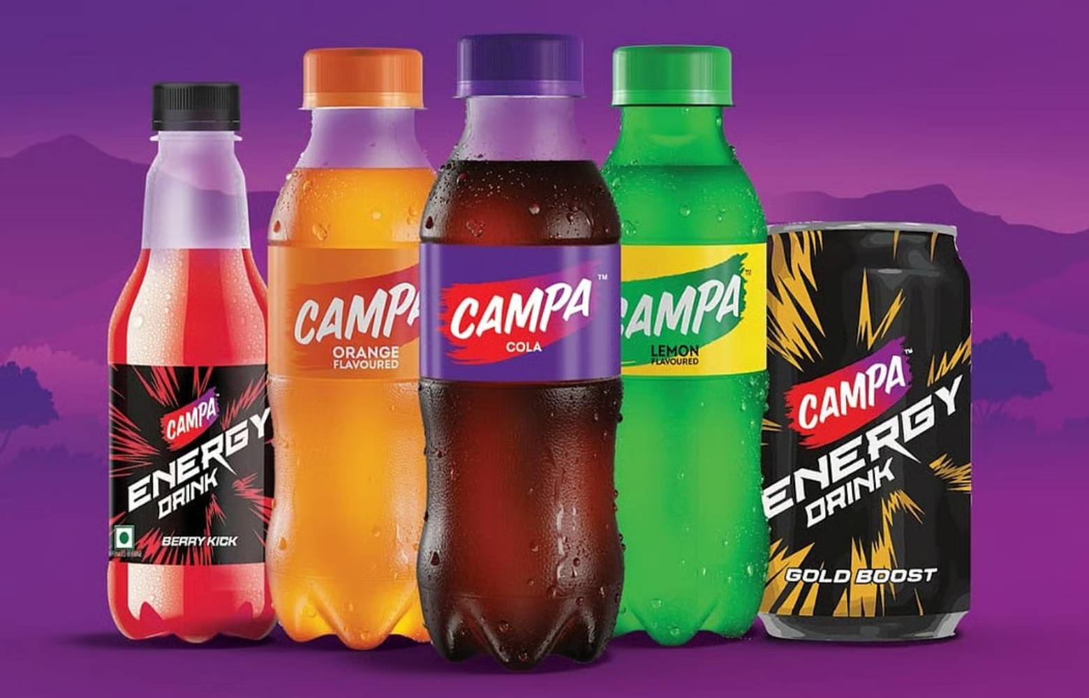 Campa soft drink bottles displayed as the brand expands across India’s beverage market